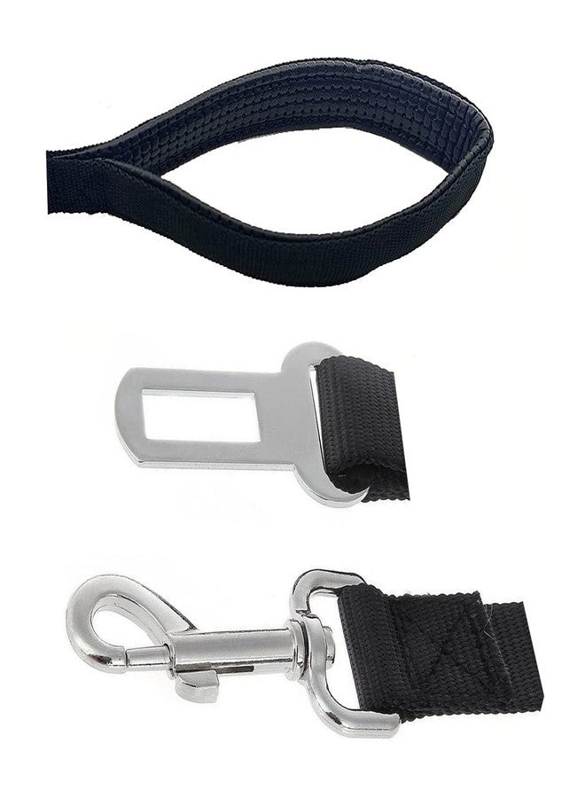 Pups&Pets طوق نايلون قابل للتعديل من Pups&Pets | طوق متين بمقبض مبطن | حزام أمان للسيارة للقطط والكلاب (قد يختلف اللون) - Image 4